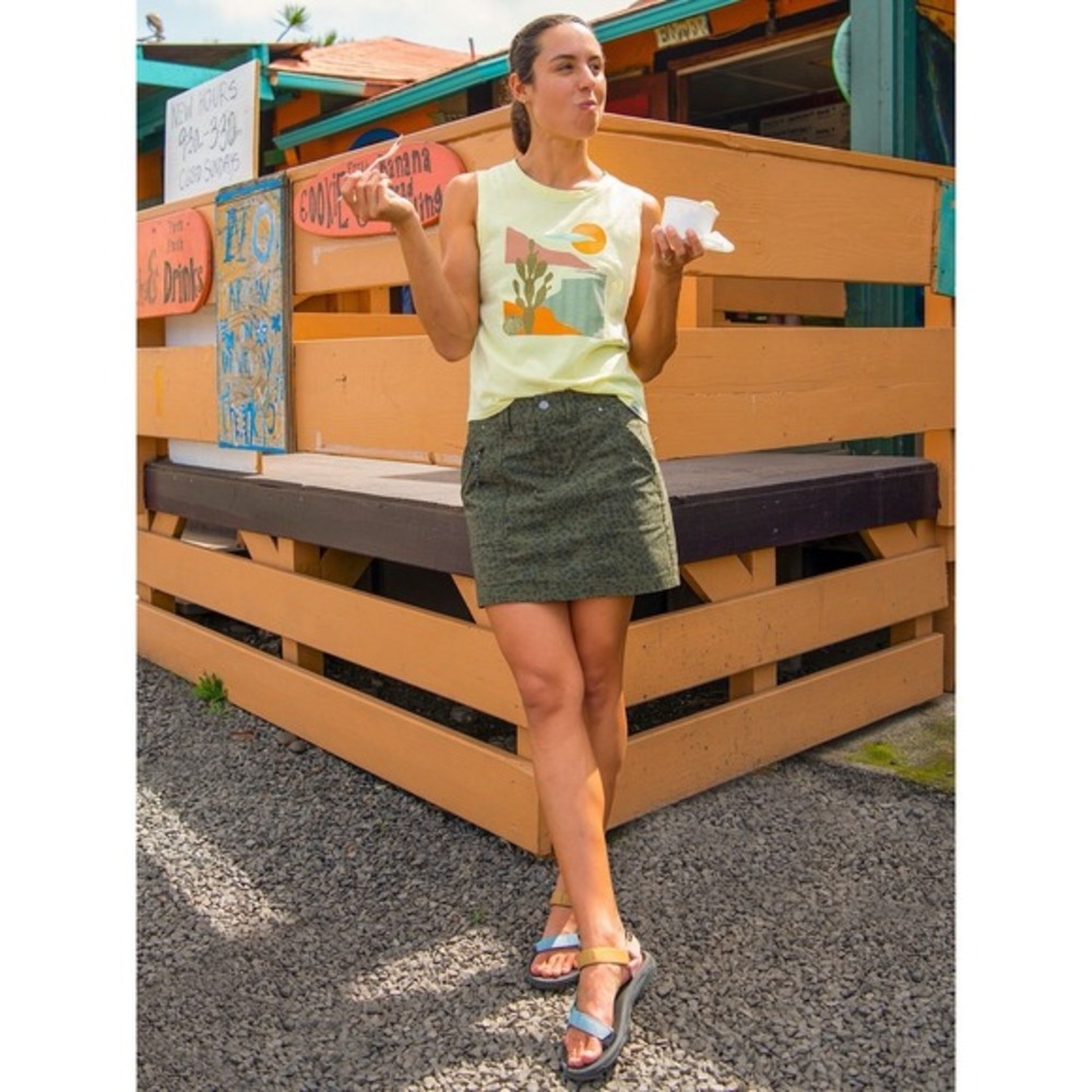 Title Nine Big B Skort Womens Size 14 Green Hiking  Active Skirt Ripstop Outdoor